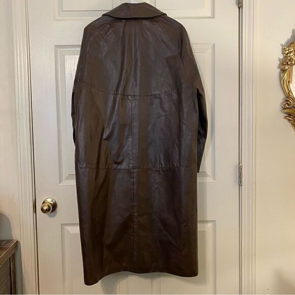 Vintage Altman Full Length Leather Coat - Picture 7 of 10